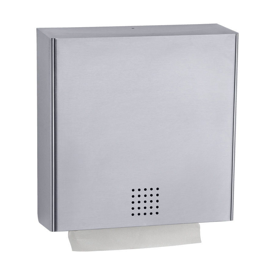 Distributeur de serviettes | acier inoxydable | 1,5 mm | L 300 x P 123 x H 300 mm