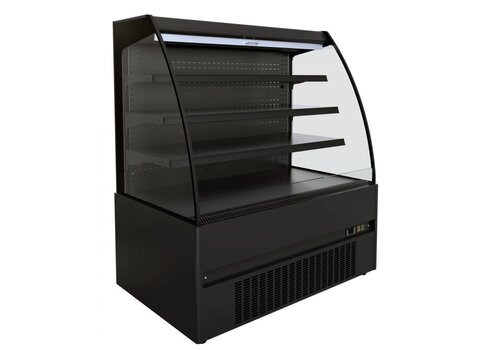  Combisteel Refrigerated display case | black | +2/+8 °C | 1510 (w) x 665 (d) x 1500 (h) mm 