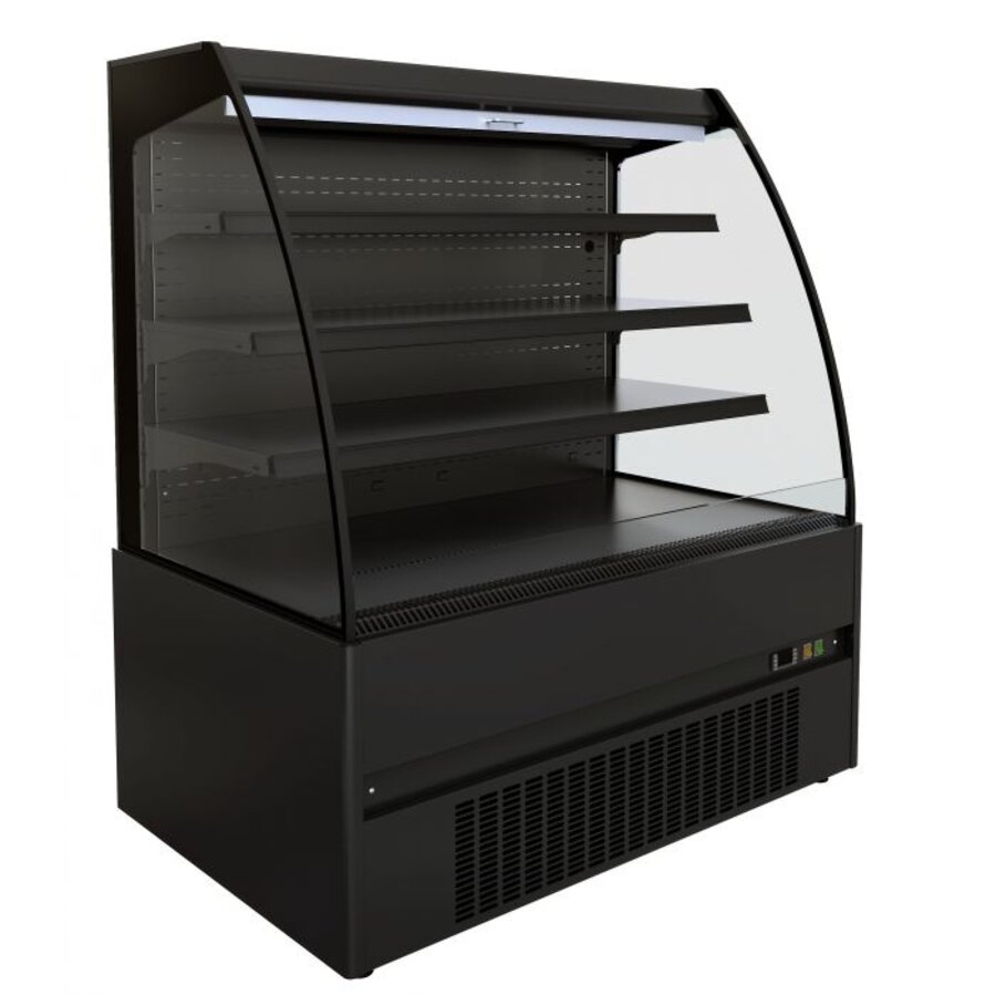 Vitrine réfrigérée | noir | +2/+8 °C | 1510 (l) x 665 (p) x 1500 (h) mm