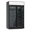 Combisteel Congélateur avec portes vitrées | noir | 1253 x 710 x 2092 (h) mm