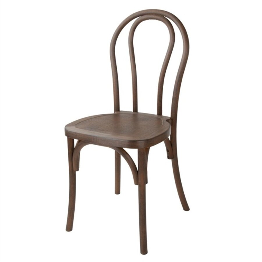 Chaises Soho en résine noyer (4 pièces)