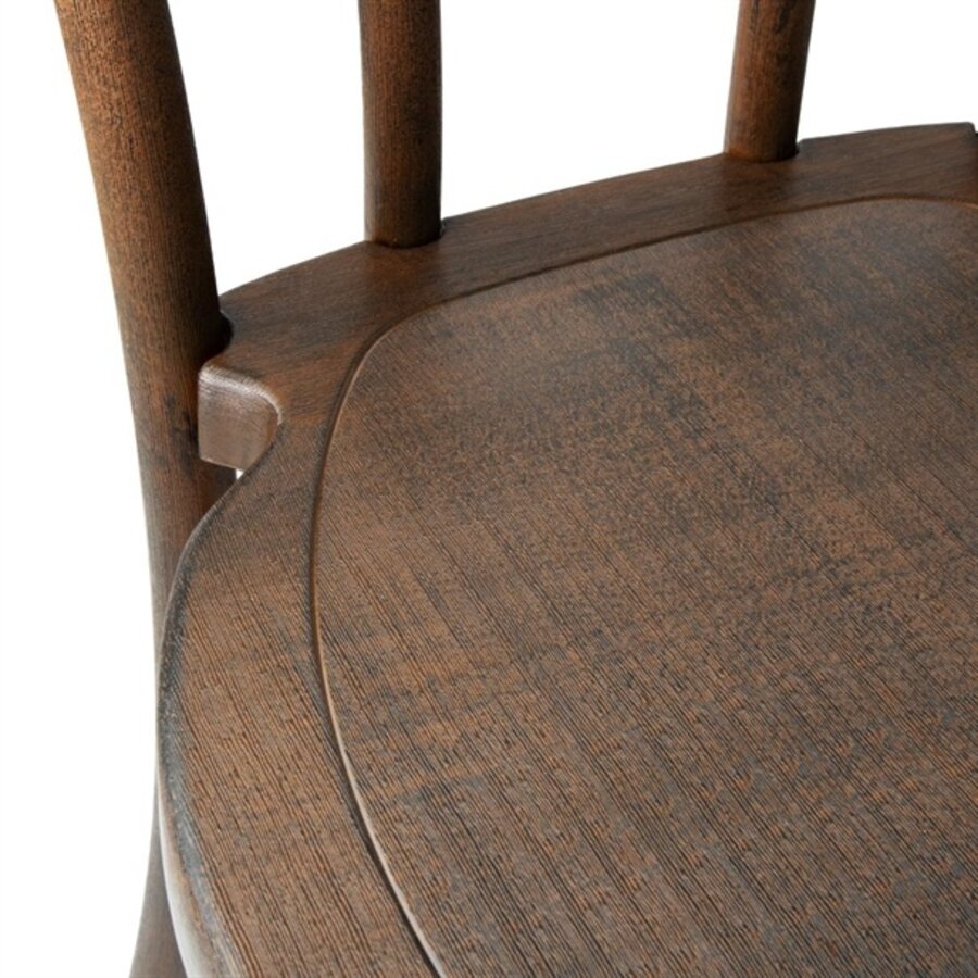 Chaises Soho en résine noyer (4 pièces)