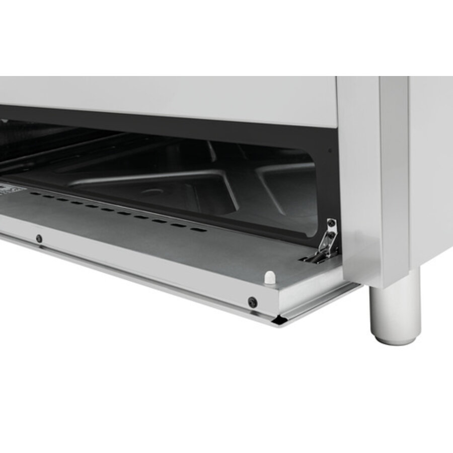 Cuisinière à gaz avec four | 5 plaques de cuisson | 895x645x645 mm