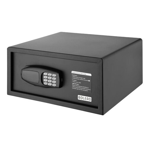  Bolero Coffre-fort pour ordinateur portable pour chambre d'hôtel | 202(H)x382(L)x420(P)mm 