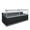 HorecaTraders Serveover Counter zwart en glas 3185 x 1114 x 1210 mm