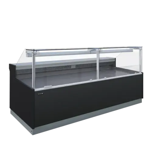  HorecaTraders Serveover Counter black and glass 3185 x 1114 x 1210 mm 