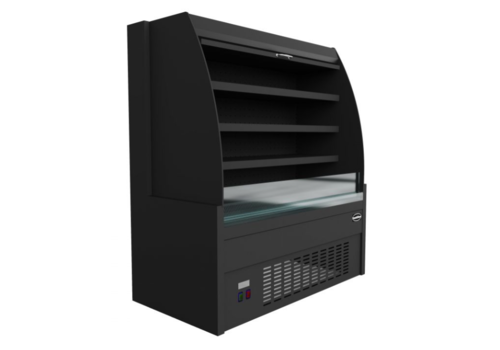  Combisteel Vitrine réfrigérée | noir | 150x66x(h)150 cm 