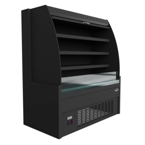  Combisteel Kühlvitrine | schwarz | 150x66x(h)150 cm 