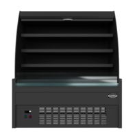 Refrigerated display case | black | 150x66x(h)150 cm