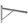 HorecaTraders Wall bracket galvanized | galvanized steel | 250kg+250kg load capacity | 1m
