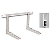 HorecaTraders Mounting bracket painted + crossbar U-profile | Galvanized steel 1.5 mm | 450x400x850mm | 60+60kg