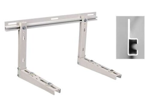  HorecaTraders Support de montage laqué + traverse profilé en U | 530x400x850mm | Acier galvanisé 1,5 mm | 60+60kg 