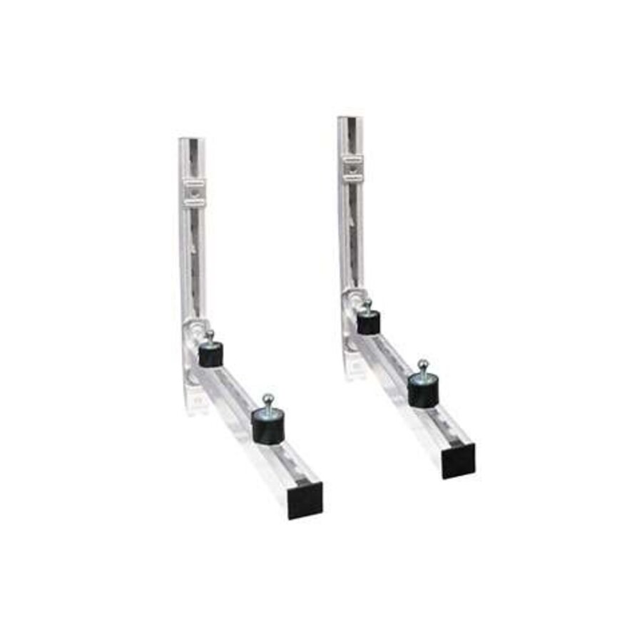 Kit console galvanisé | 38x40x450mm | y compris les amortisseurs de vibrations m8