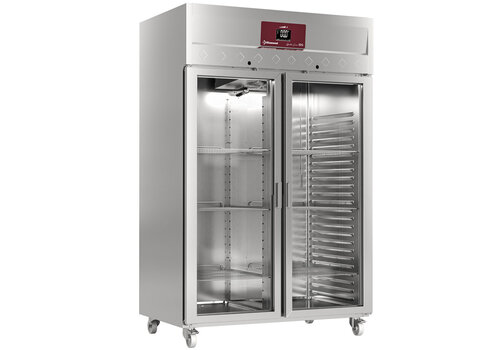  HorecaTraders Réfrigérateur traiteur avec portes vitrées 1402 litres 