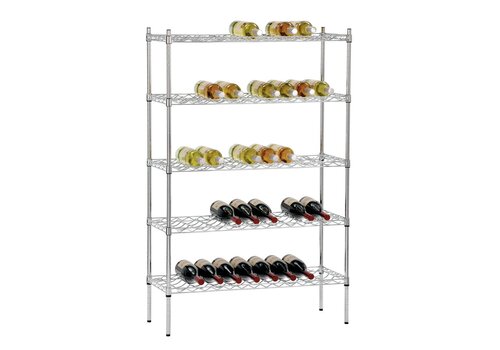  HorecaTraders Casier à vin | 900x350x1390(h) mm | 100 à 130 bouteilles 