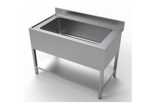  HorecaTraders Waschbecken | Edelstahl | 1200x700x850 (h) mm 