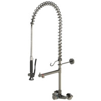 Robinet intermédiaire à 1 levier sur colonne montante modèle Hospitality Wall en acier inoxydable