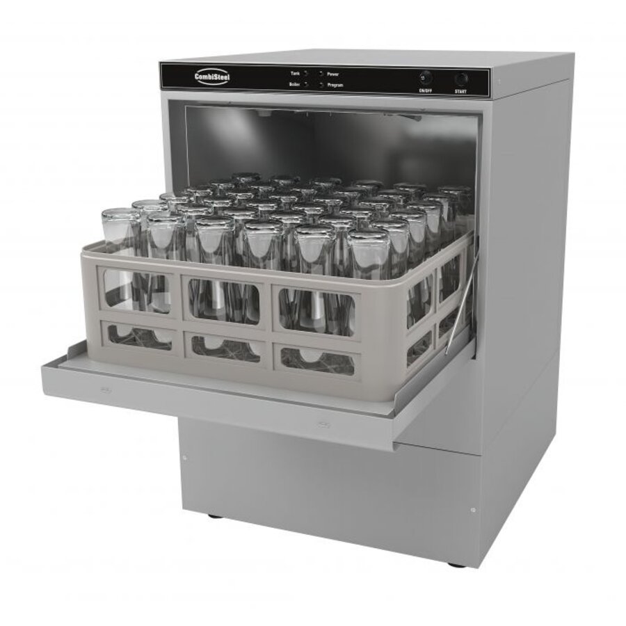 Lave-vaisselle à chargement frontal avec pompe distributrice de savon | 472x532x709(h) mm