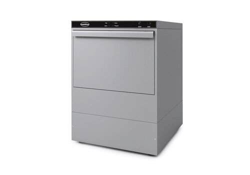  HorecaTraders Front loading dishwasher with soap dosing pump | 472x532x709(h) mm 