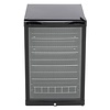 Husky Bar Refrigerator with Glass Door | Black | Lock | 130 Liters | 540 x 540 x 840
