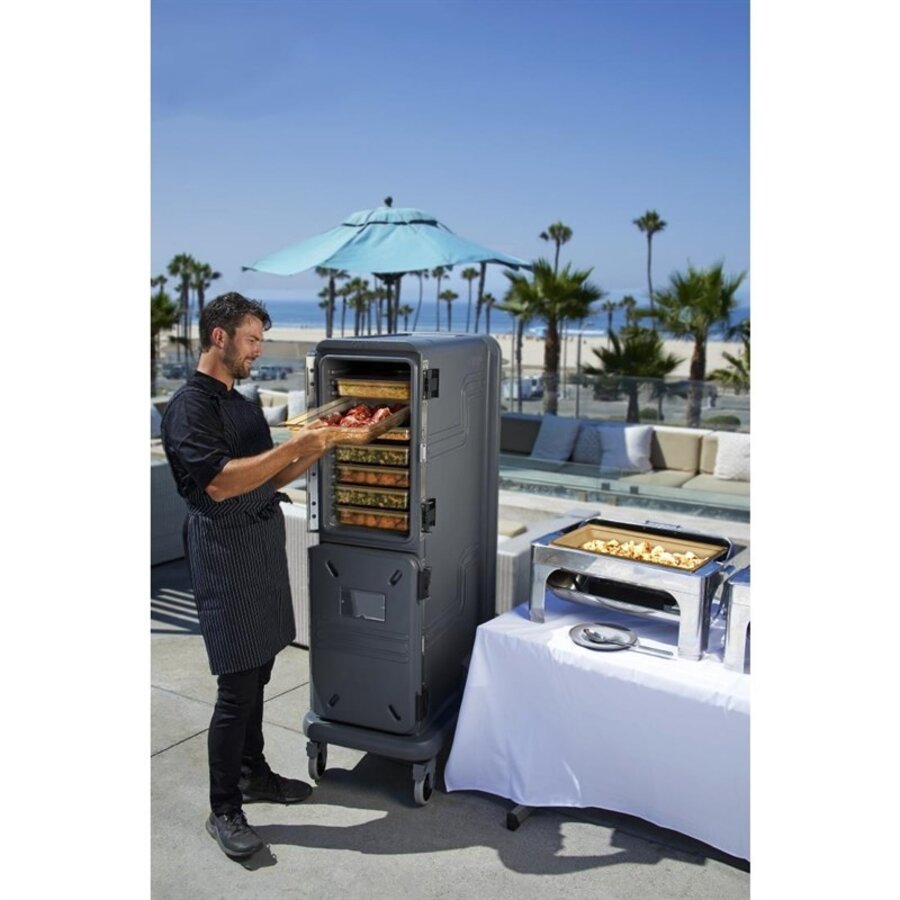 Chariot haut et chaud Cambro Ultra Pro Cart | Gris anthracite | 150,1 (h) x 86,3 (l) x 55,6 (p) cm
