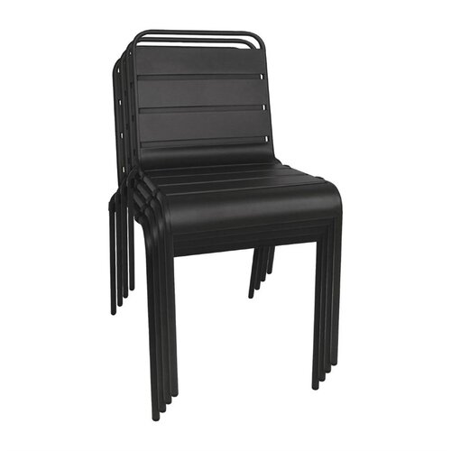  Bolero Chair Steel black | 4 Pieces 