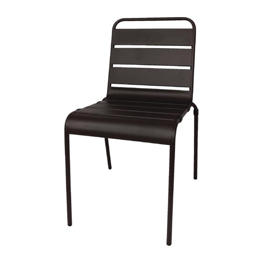 Chaise Acier noir | 4 pièces