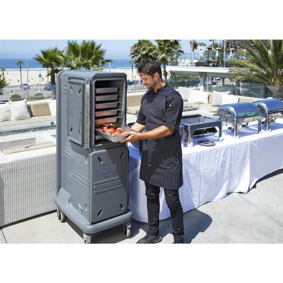 Cambro Ultra Pro Cart Tall Cold Cart | Charcoal gray | 150.1(h) x 86.3(w) x 55.6(d)cm