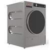HorecaTraders Wasdroger met condensor RVS/titanium 6,5 kg 2.8 kW 230 volt