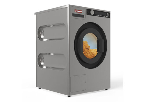 HorecaTraders Machine à laver professionnelle en acier inoxydable avec pompe de vidange | 6,5 kg | 3,2 kW 400-230 volts   HorecaTraders Machine à laver professionnelle en acier inoxydable avec pompe de vidange | 6,5 kg | 3,2 kW 400-230 volts
