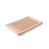 Bartscher Planche à découper et couteau en bois | 42,5 x 25 x 4 cm | Avec plateau ramasse-miettes | Acier inoxydable