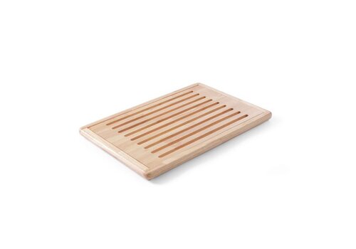  Bartscher Planche à découper et couteau en bois | 42,5 x 25 x 4 cm | Avec plateau ramasse-miettes | Acier inoxydable 