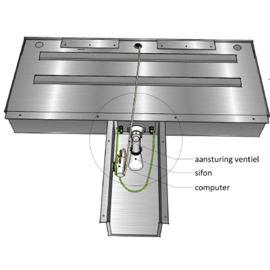 Hospitality Urinal Channel Brushed Stainless Steel with Thermo-Flush System | 4 sizes