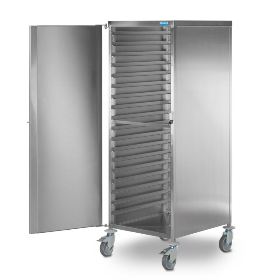 Shelving trolley for 36 × GN | (w) 659 (d) 739 (h) 1665 mm