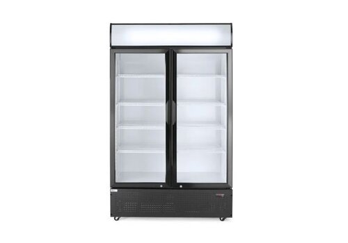  HorecaTraders Horeca Koelvitrine met dubbele deur 643 l 230V 510W 