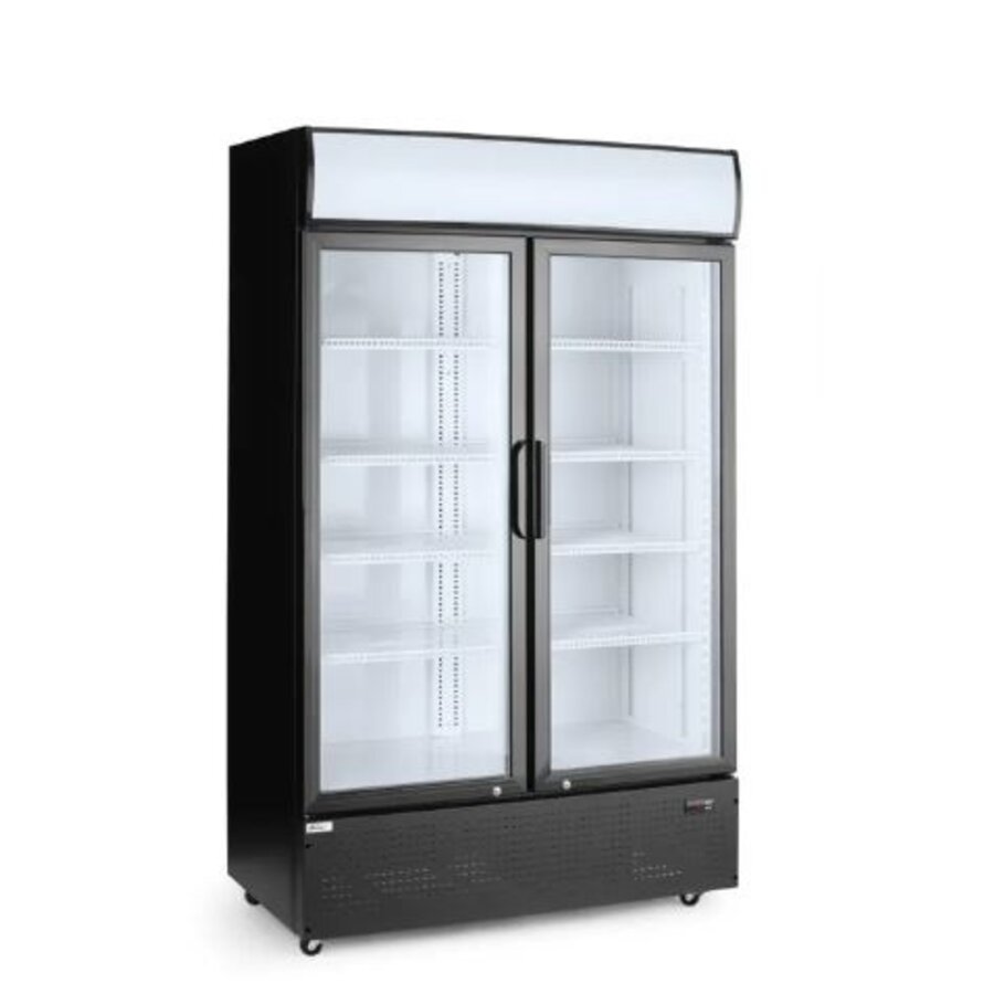 Vitrine réfrigérée double porte 643 l 230 V 510 W