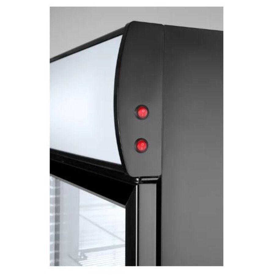 Vitrine réfrigérée double porte 643 l 230 V 510 W
