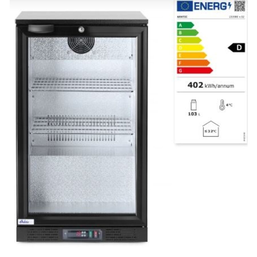 Réfrigérateur Horeca Backbar avec porte simple 103 l 230 V 130 W