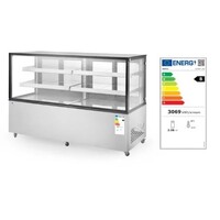 Vitrine réfrigérée hôtelière à deux étagères 610 l 230 V 500 W