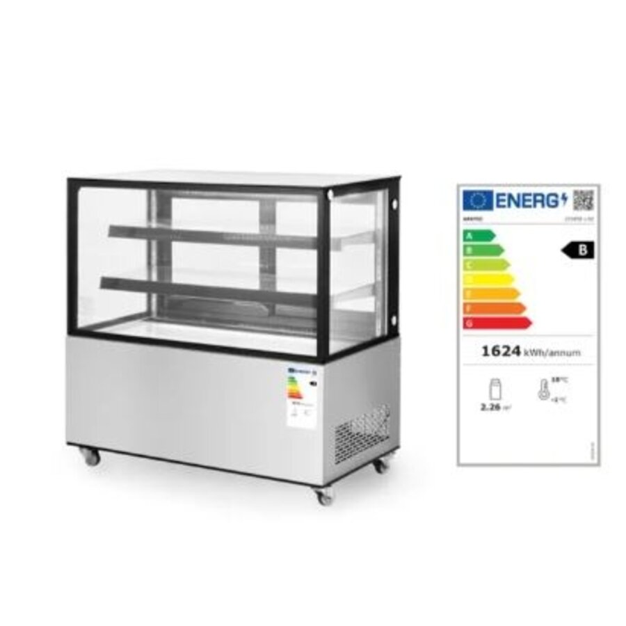 Hospitality Refrigerated display case with two shelves 410 l 230V 490W