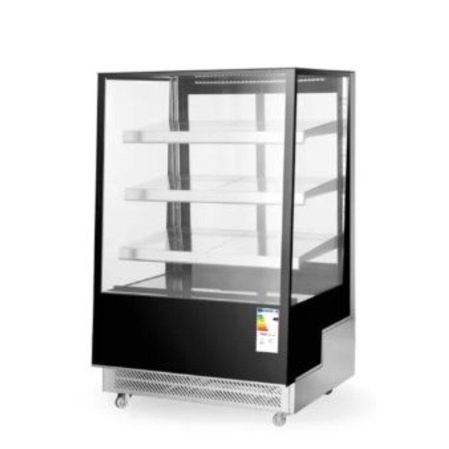 Vitrine réfrigérée hôtelière 500 l avec 3 étagères inclinées