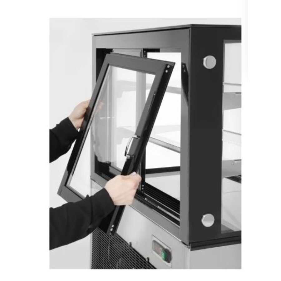 Vitrine réfrigérée hôtelière à deux étagères 510 l 230 V 490 W