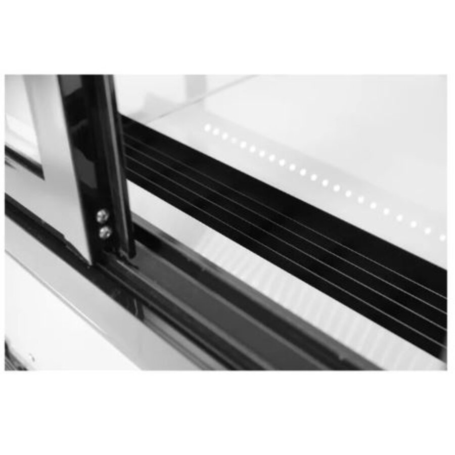 Vitrine réfrigérée hôtelière à deux étagères 510 l 230 V 490 W