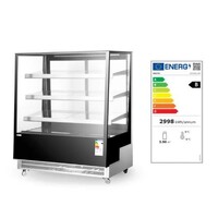 Vitrine réfrigérée pour hôtellerie 650 l avec 3 étagères inclinées