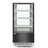 Vitrine réfrigérée hôtelière 300 l avec 3 étagères inclinées