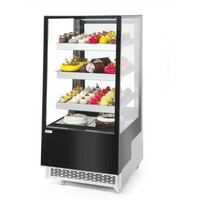 Vitrine réfrigérée hôtelière 300 l avec 3 étagères inclinées
