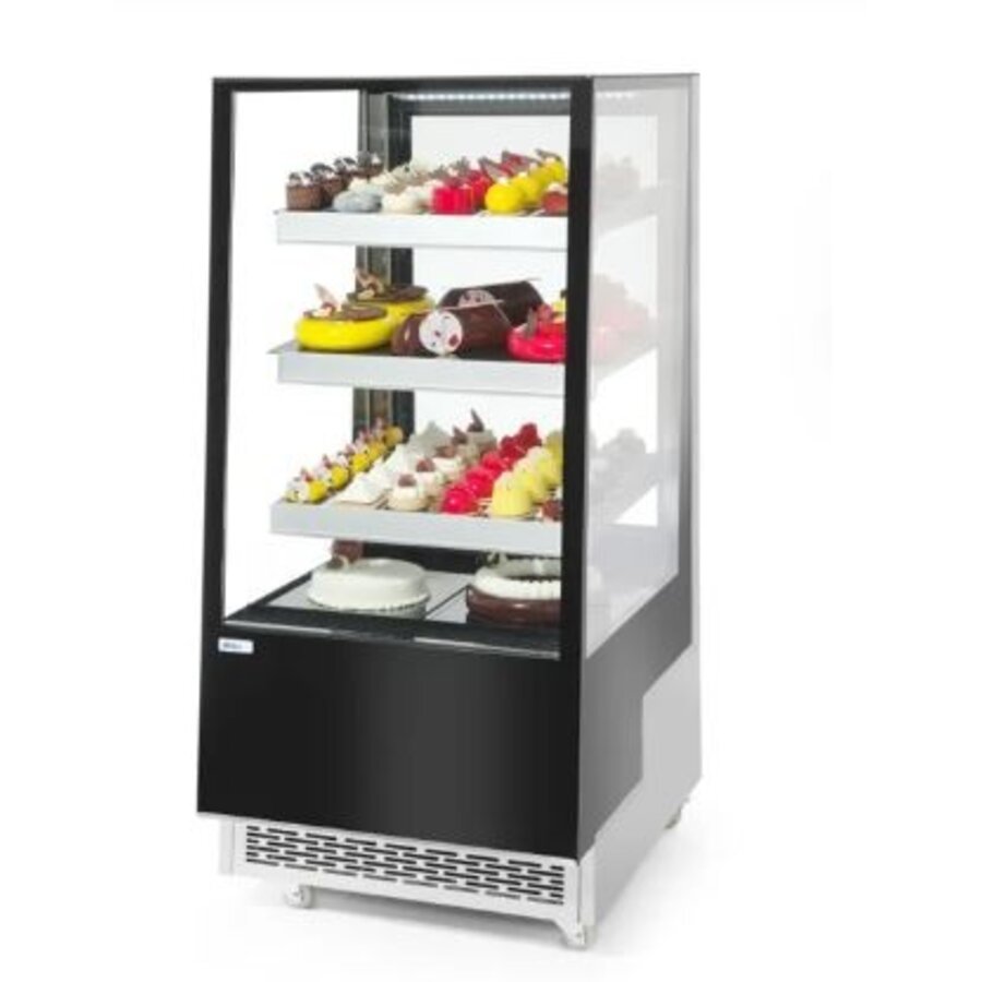 Vitrine réfrigérée hôtelière 300 l avec 3 étagères inclinées