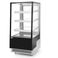 Hospitality Refrigerated Display Case 300 l with 3 slanted shelves