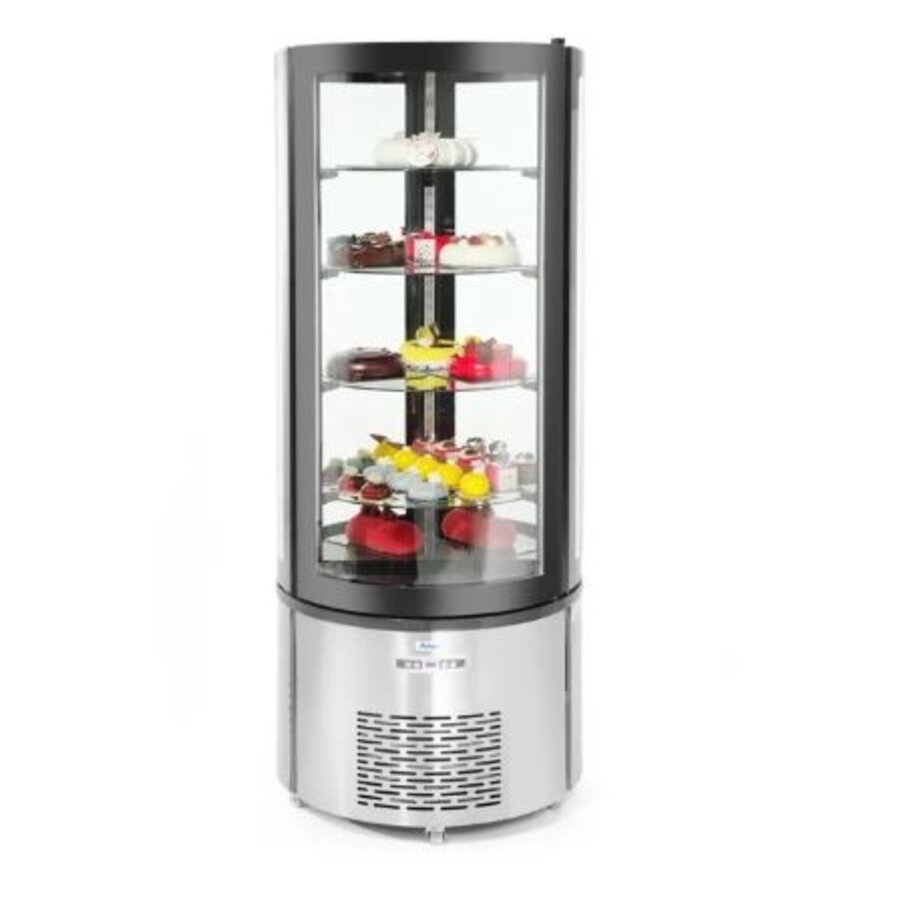 Vitrine de pâtisserie traiteur ronde 360 l