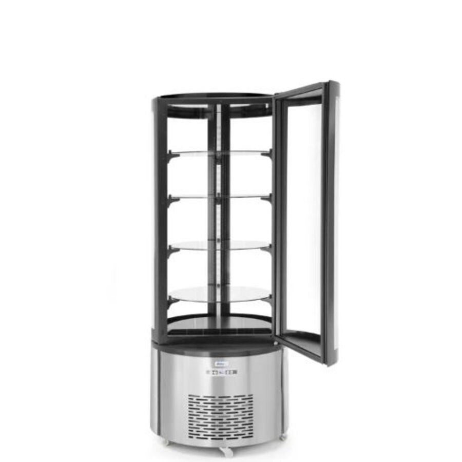 Vitrine de pâtisserie traiteur ronde 360 l
